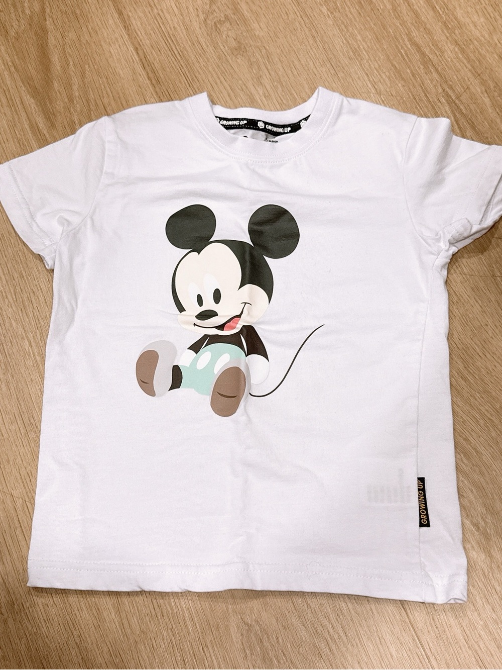 Kids White Mickey Mouse Graphic Tee